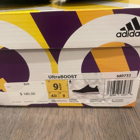 Mens Adidas UltraBoost 3.0 - Dark Burgundy - Size 9.5 US - Picture 9 of 9